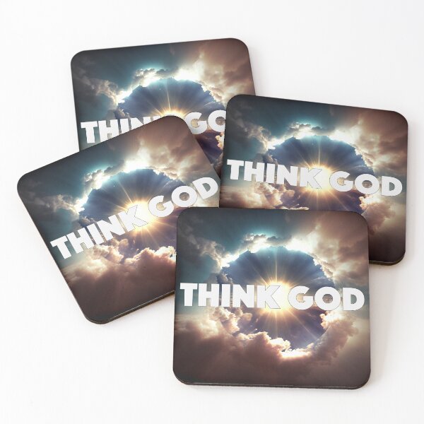 Item preview, INSPIRATION - Think God - RELIGIOUS EXPRESSIONS  designed and sold by CleverCulture.