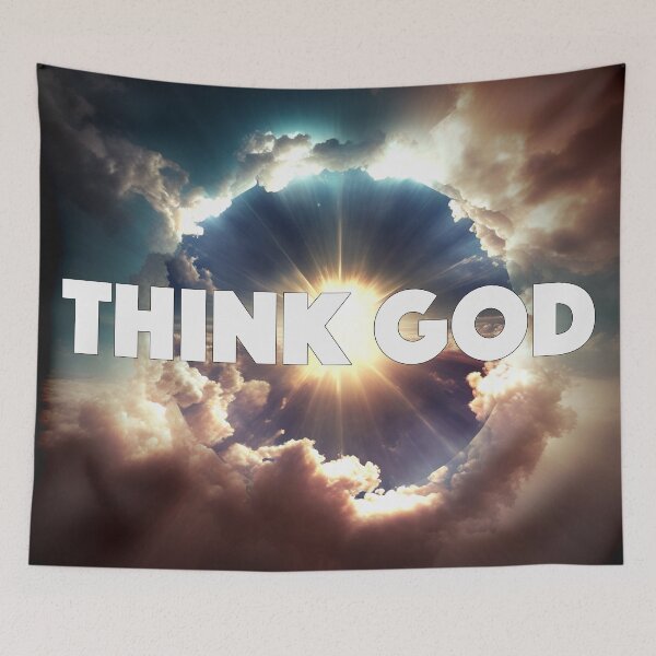 Item preview, INSPIRATION - Think God - RELIGIOUS EXPRESSIONS  designed and sold by CleverCulture.