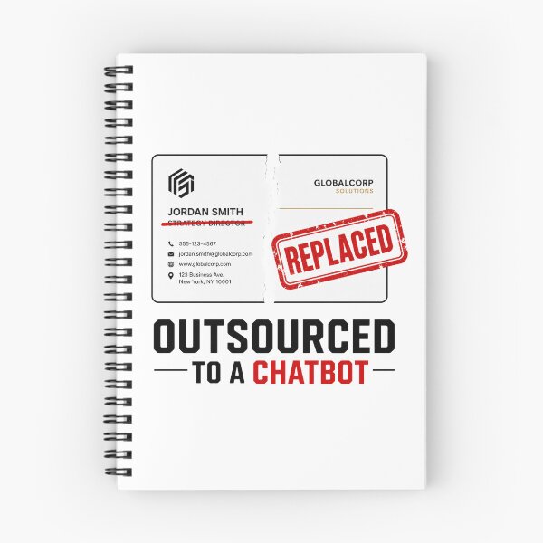 Item preview, Outsourced To A Chatbot Funny AI Replacing My Job Meme designed and sold by PixelPublishing.