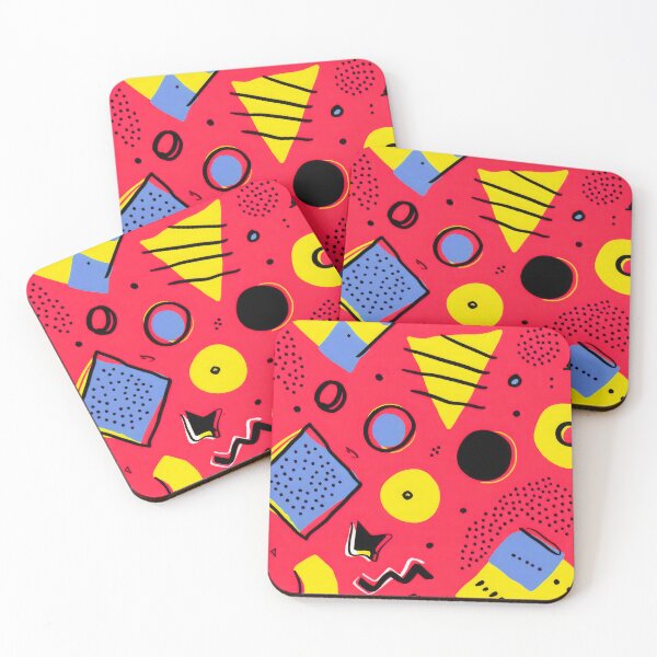 Item preview, Memphis Retro 1980's Red, Yellow, Blue Abstract Designs designed and sold by DEC02.