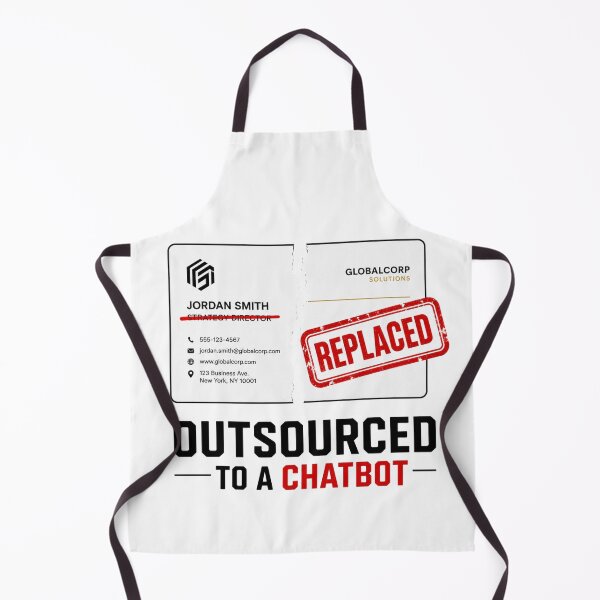 Item preview, Outsourced To A Chatbot Funny AI Replacing My Job Meme designed and sold by PixelPublishing.