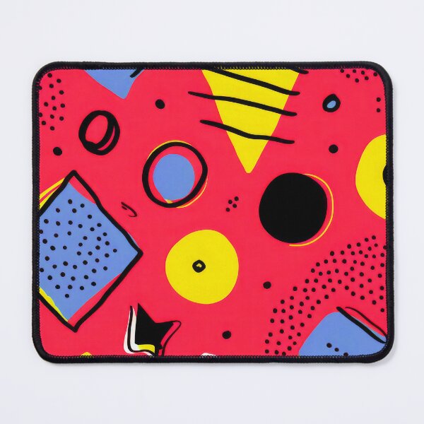 Item preview, Memphis Retro 1980's Red, Yellow, Blue Abstract Designs designed and sold by DEC02.