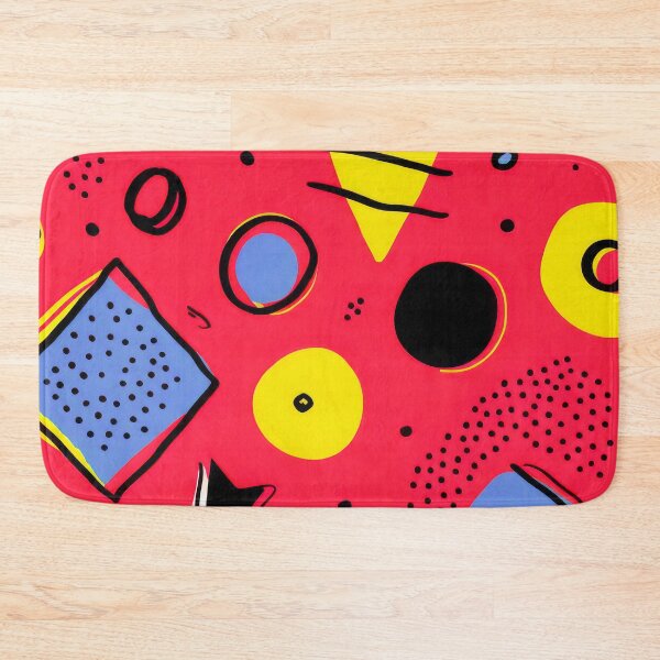 Item preview, Memphis Retro 1980's Red, Yellow, Blue Abstract Designs designed and sold by DEC02.