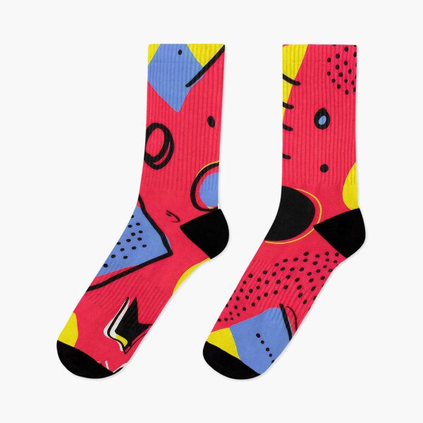 Item preview, Memphis Retro 1980's Red, Yellow, Blue Abstract Designs designed and sold by DEC02.
