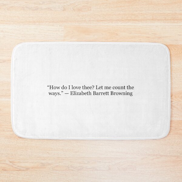 Item preview, Barrett Browning’s Sonnet 43: “How do I love thee? Let me count the ways.”  designed and sold by The Prose Atelier.