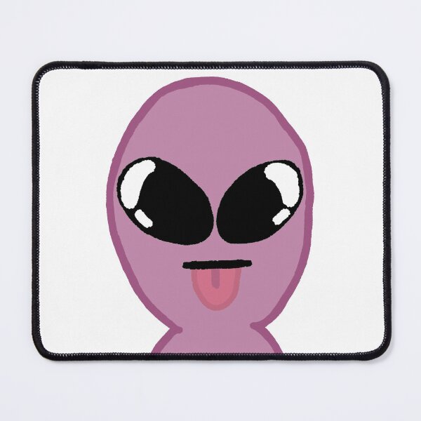 Item preview, Cute Silly Pink Alien Sticking Out Tongue Illustration designed and sold by BitDoodle.