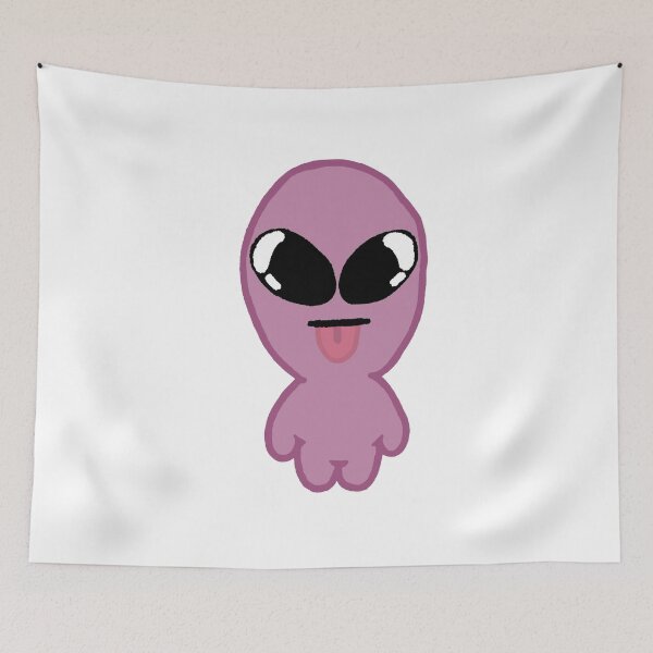 Item preview, Cute Silly Pink Alien Sticking Out Tongue Illustration designed and sold by BitDoodle.