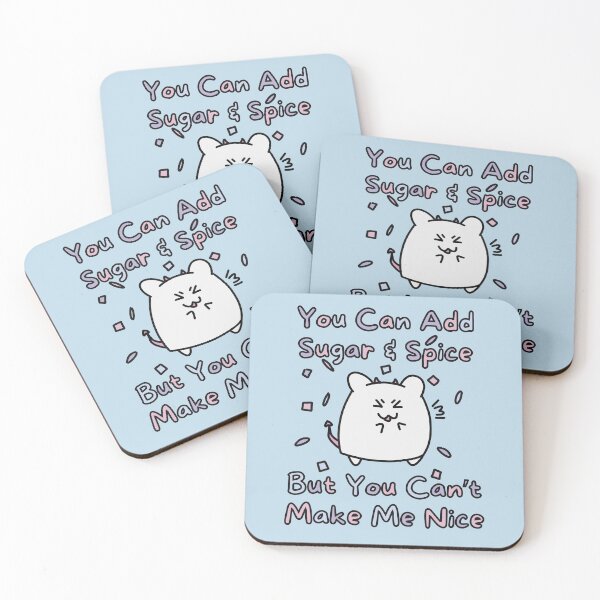 Item preview, Sugar Spice Can't Make Nice (Blue Background Version) designed and sold by BLAAAAASK.