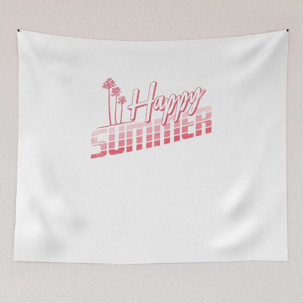 Item preview, Retro Pink Happy Summer Palm Tree designed and sold by The secret storage room.
