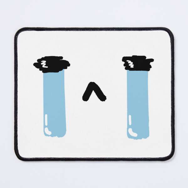 Item preview, Cute Anime Crying Face Streams of Tears Illustration designed and sold by BitDoodle.