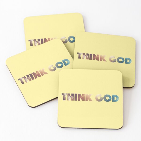 Item preview, INSPIRATION - Think God - RELIGIOUS EXPRESSIONS  designed and sold by CleverCulture.