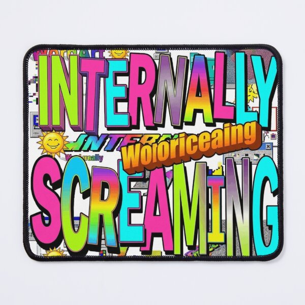 Item preview, Internally Screaming Chaotic Typography Y2K designed and sold by Retro Mood Co.