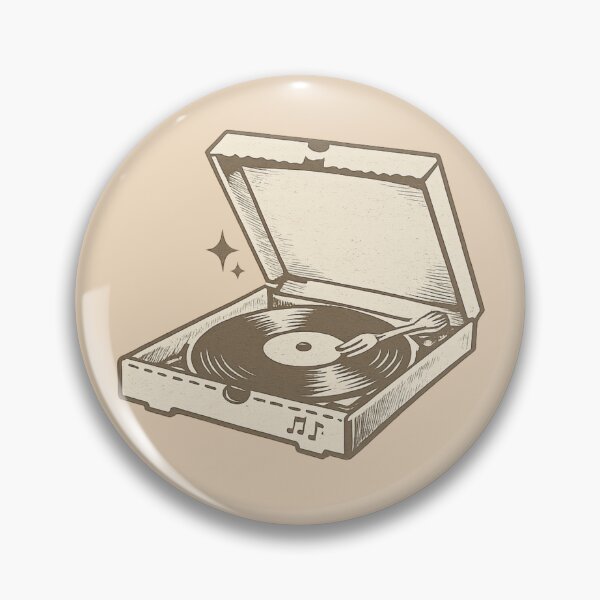 Item preview, Cute Vinyl Pizza Box Sticker Music Lover Foodie Gift Vinyl Record designed and sold by CorporateRaver.