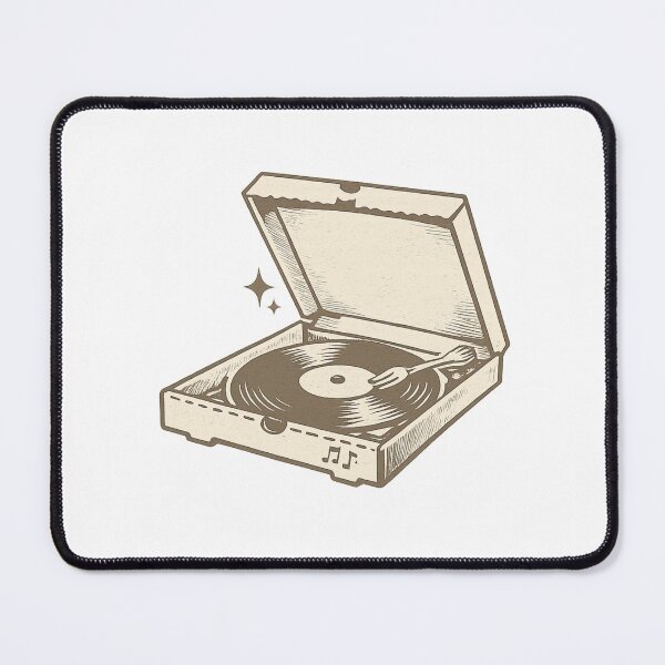Item preview, Cute Vinyl Pizza Box Sticker Music Lover Foodie Gift Vinyl Record designed and sold by CorporateRaver.