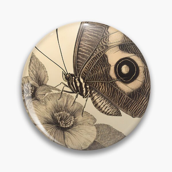 Item preview, Borboleta-Coruja — Gravura Botânica Vintage | Atlantic Forest designed and sold by AtlanticForest.
