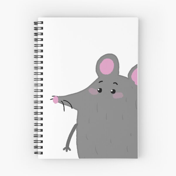 Item preview, Cute Shy Gray Mouse Illustration designed and sold by BitDoodle.