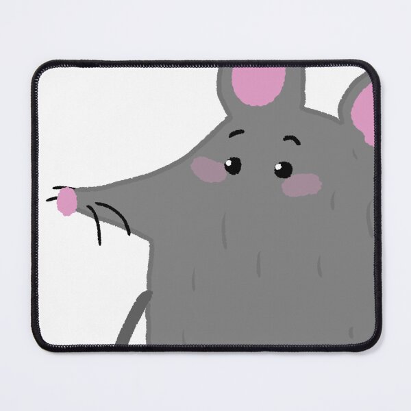 Item preview, Cute Shy Gray Mouse Illustration designed and sold by BitDoodle.