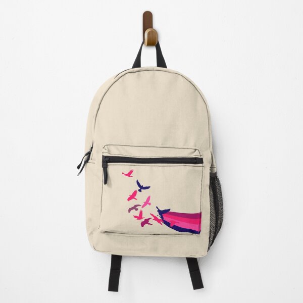 Item preview, Retro Rainbow Birds Inspirational Pink Purple designed and sold by TackyTime.