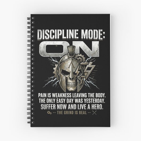 Item preview, Discipline Mode On Spartan Skull Pain Is Weakness designed and sold by LowBatteryStudio ⭐.