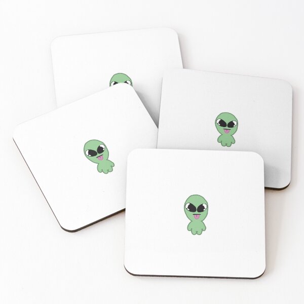 Item preview, Cute Silly Alien Sticking Out Tongue Illustration designed and sold by BitDoodle.