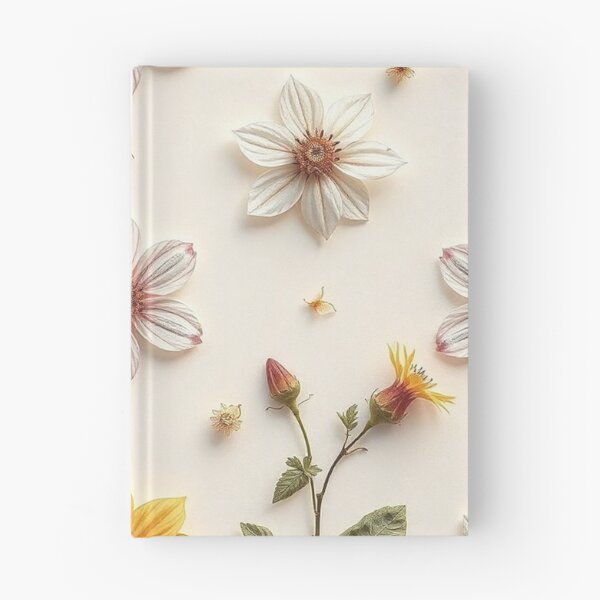 Item preview, White Pink Pressed Flower Art designed and sold by IntelliMindDesigns.