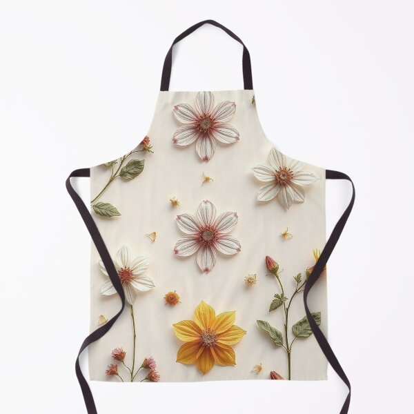 Item preview, White Pink Pressed Flower Art designed and sold by IntelliMindDesigns.