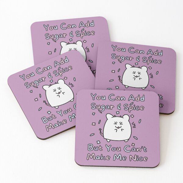 Item preview, Sugar Spice Can't Make Nice (Purple Background Version) designed and sold by BLAAAAASK.