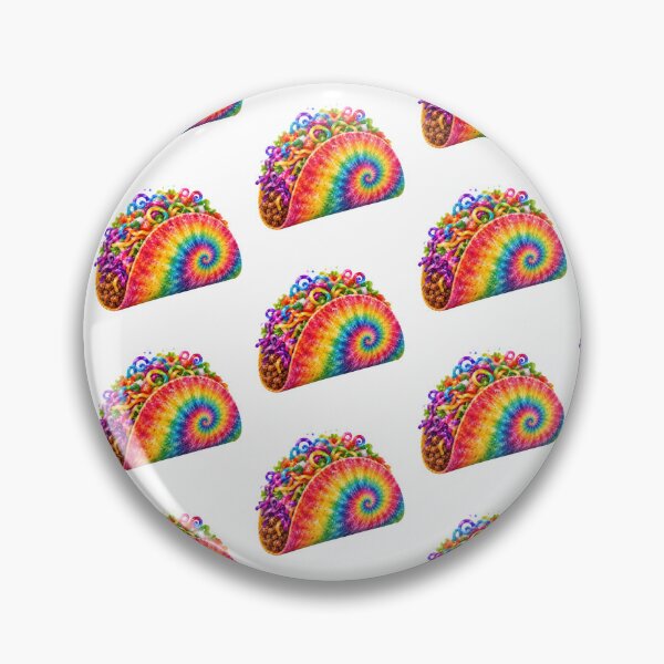 Item preview, Rainbow Tie-Dye Taco designed and sold by jgvisualarts.