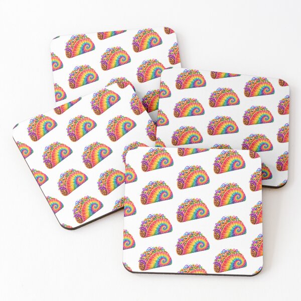 Item preview, Rainbow Tie-Dye Taco designed and sold by jgvisualarts.