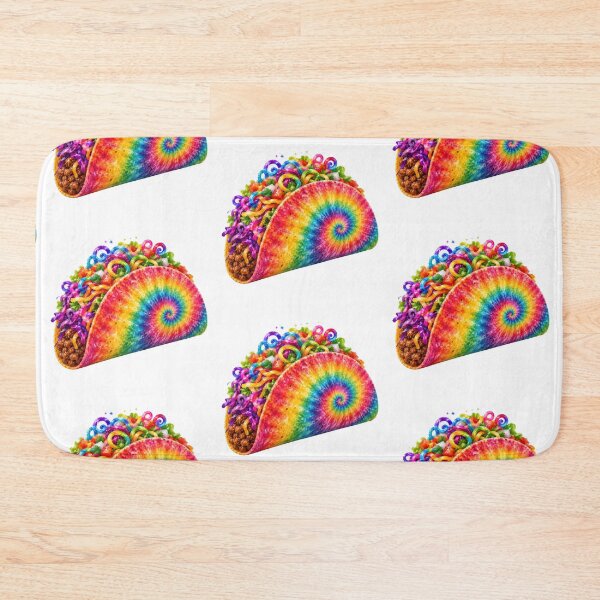 Item preview, Rainbow Tie-Dye Taco designed and sold by jgvisualarts.