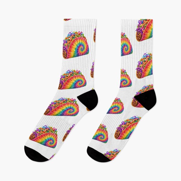 Item preview, Rainbow Tie-Dye Taco designed and sold by jgvisualarts.
