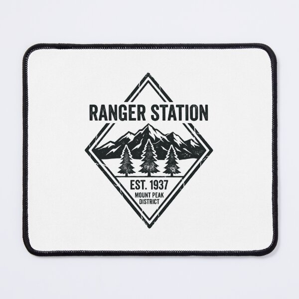 Item preview, Ranger Station Est 1937 Mount Peak District Outdoor National Park Ranger Hiker Camper designed and sold by Simsimah26Parks.