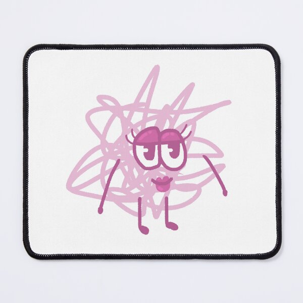 Item preview, Cute Pink Scribble Monster Glam Doodle Art designed and sold by BitDoodle.