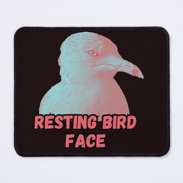 Item preview, Resting Bird Face designed and sold by Feral Vibes.