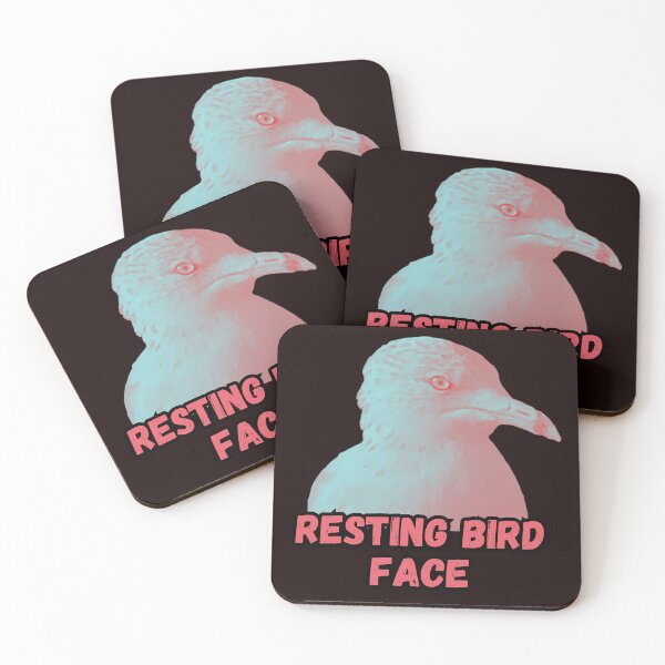 Item preview, Resting Bird Face designed and sold by Feral Vibes.