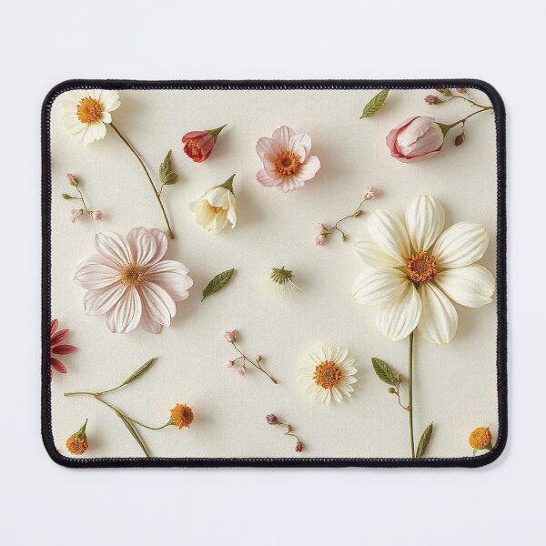 Item preview, Vibrant Colorful Flower Flatlay designed and sold by IntelliMindDesigns.