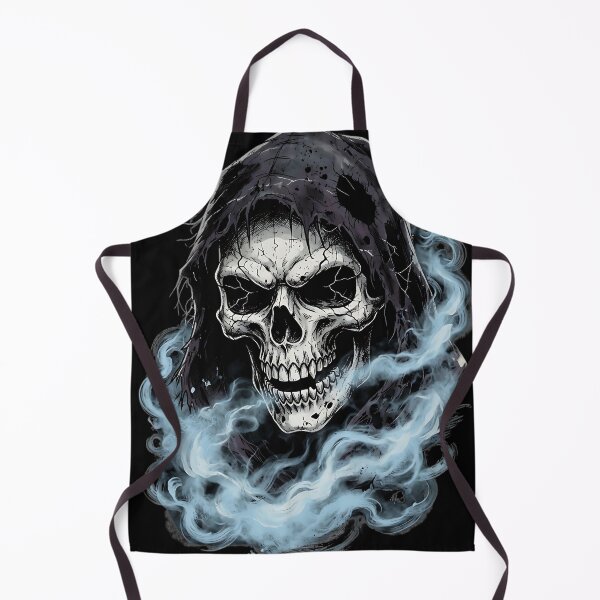 Item preview, Grim Reaper Skull Blue Smoke Hooded Ghoul designed and sold by IronDissident.