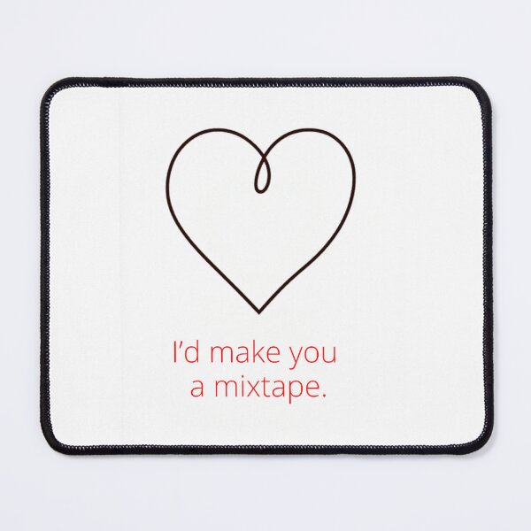 Item preview, 'd Make You A Mixtape Cassette Tape Heart Romantic Retro Design designed and sold by jojodebondy.