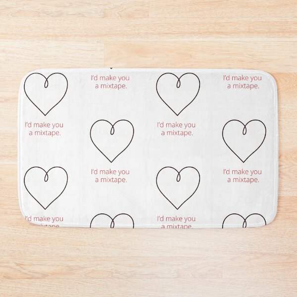 Item preview, 'd Make You A Mixtape Cassette Tape Heart Romantic Retro Design designed and sold by jojodebondy.