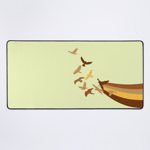 Item preview, Retro Rainbow Birds Inspirational brown yellow designed and sold by TackyTime.