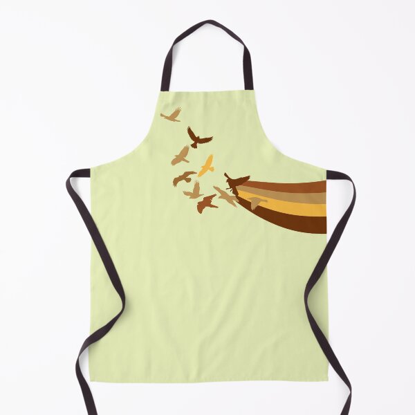 Item preview, Retro Rainbow Birds Inspirational brown yellow designed and sold by TackyTime.