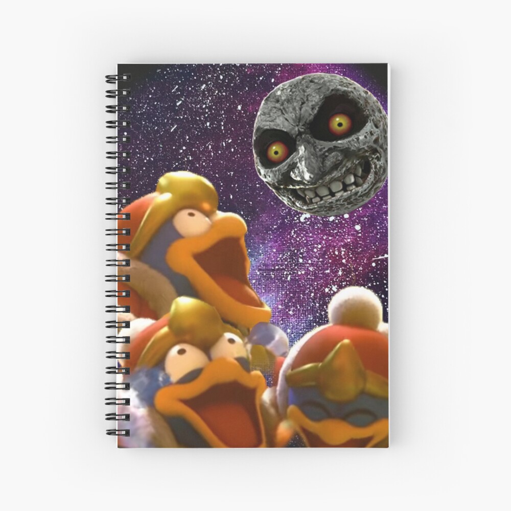 Dedede Moon Spiral Notebook By Boomerusa Redbubble - pepe roblox meme art print by boomerusa redbubble