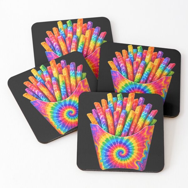 Item preview, Rainbow Tie-Dye French Fries designed and sold by jgvisualarts.