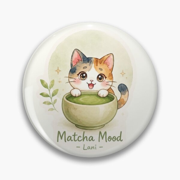 Item preview, Matcha Mood Lani Sticker｜Powered by Aloha Collection  designed and sold by LaniDigitalNook.
