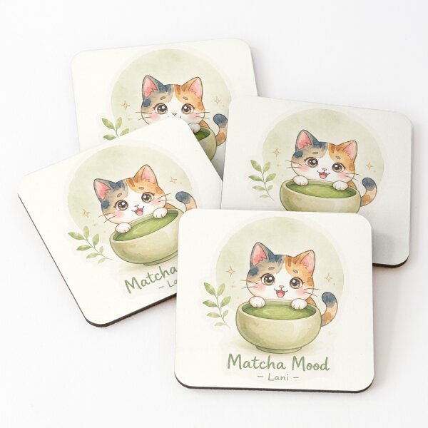 Item preview, Matcha Mood Lani Sticker｜Powered by Aloha Collection  designed and sold by LaniDigitalNook.