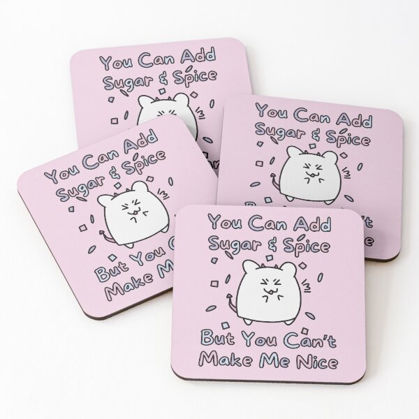 Item preview, Sugar Spice Can't Make Nice (Pink Background Version) designed and sold by BLAAAAASK.