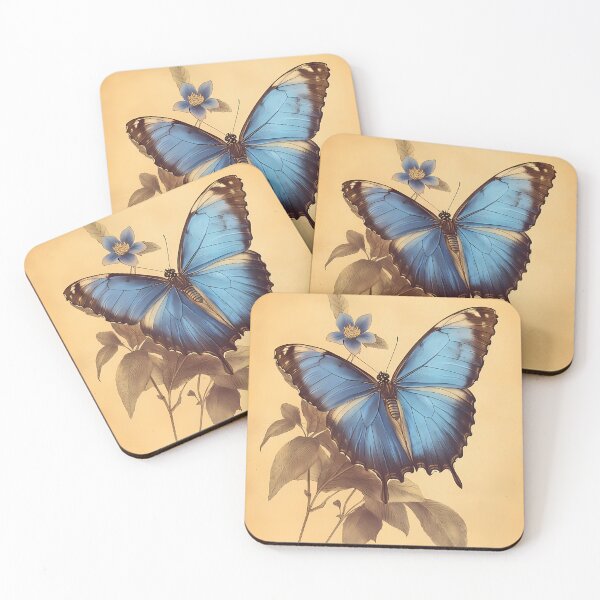 Item preview, Morpho Azul — Gravura Botânica Vintage | Atlantic Forest designed and sold by AtlanticForest.