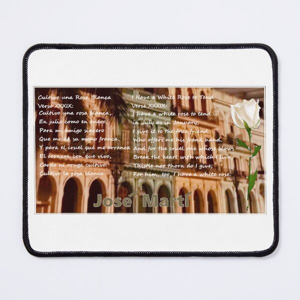 Item preview, Cultivo una Rosa Blanca -- Jose Marti designed and sold by ROSENDE ART HOUSE.