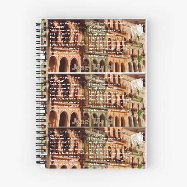 Item preview, Cultivo una Rosa Blanca -- Jose Marti designed and sold by ROSENDE ART HOUSE.