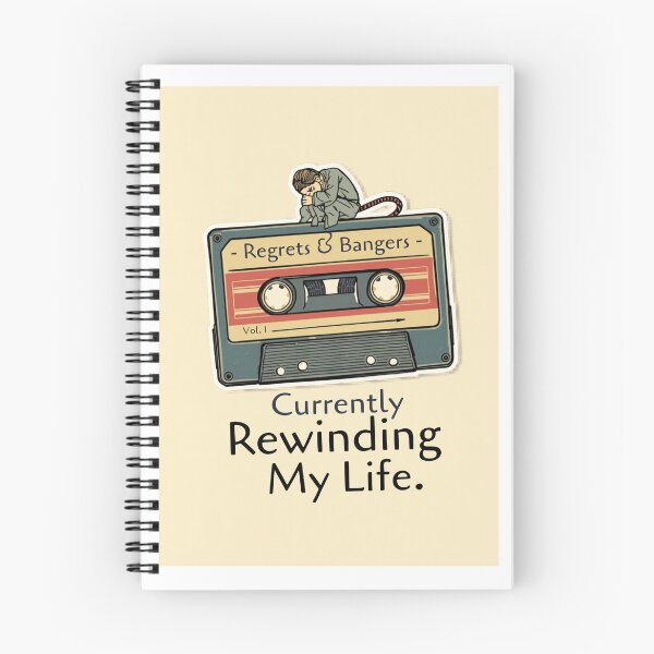 Item preview, Regrets and Bangers Vol 1 Funny Cassette Tape Humor Retro Design designed and sold by jojodebondy.